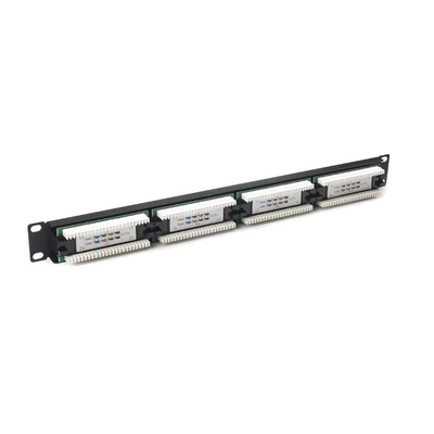 24 θύρες Cat5e-Cat7 Rack Mountable Ethernet Patch Panel με διαχείριση καλωδίων