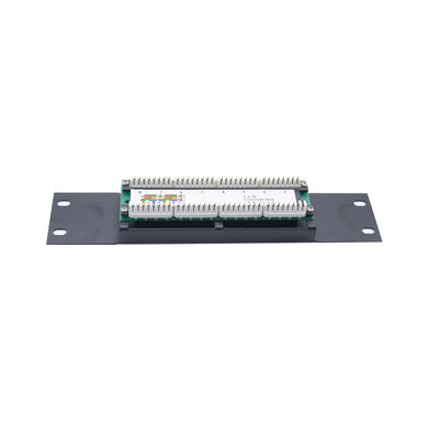 Μαύρο Μεταλλικό Προ-τερματισμένο Patch Panel RJ45 με Ύψος 1U 2U και Διαχείριση Καλωδίων για Δίκτυα Ethernet