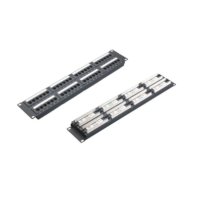 Πίνακας εφοδιασμού RJ45 Ethernet με προστασία και διαχείριση καλωδίων