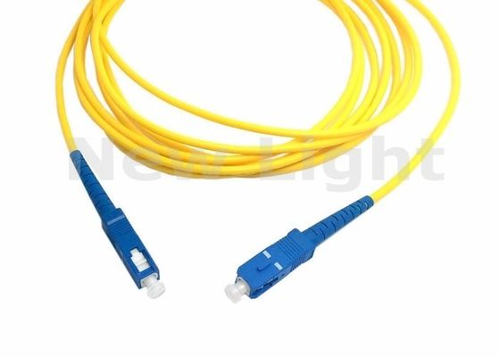 3 μέτρα SC έως SC Fiber Patch Cord Simplex Single Mode Fiber Jumper για δίκτυο