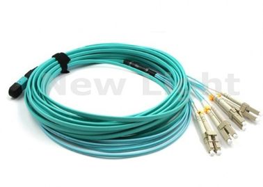 3 Meter 8 Strand Multimode MPO MTP Cable με MPO-LC σύνδεσμο για QSFP/SR μονάδα