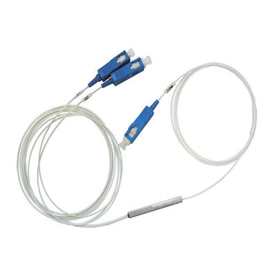 PLC FTTH Μίνι Μονάδα Διαχωριστή Οπτικών Ινών με 1x2 SC Connector και Ίνα 900 um