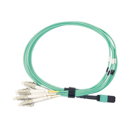 3.3 ft MPO MTP Cable με 8xLC Fan-out Patch Cord 50/125 Multimode Fiber Optic Patch Cord