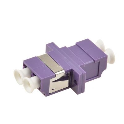 OM4 Multimode LC Fiber Optic Adapter με κεραμικό μανίκι για χαμηλή απώλεια εισαγωγής FC Connector