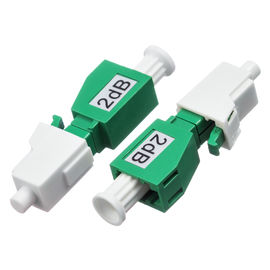LC/APC ενιαίος εξασθενητής τρόπου 2dB/5dB άνδρα-γυναίκας με το πράσινο χρώμα