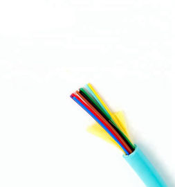 FTTH 12 οπτικών ινών εσωτερική διανομή χρώματος OM3 καλωδίων πολλαπλού τρόπου προσαρμοσμένη