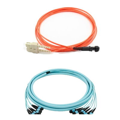 MPO MTP Fiber Optic Trunk Patch Cord 40G 100G Κέντρο δεδομένων έτοιμο με 12 ίνες σε έναν συνδετήρα για καλωδίωση υψηλής πυκνότητας
