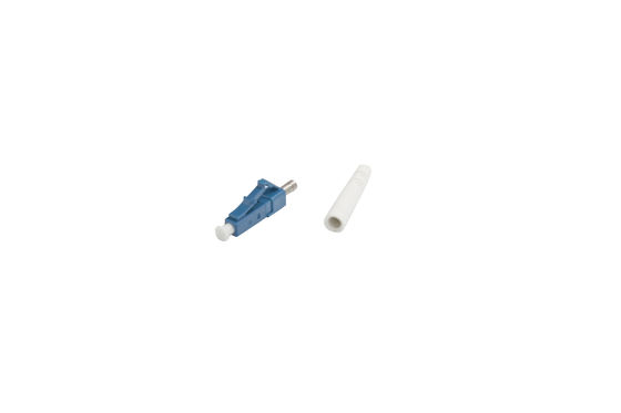 2.0mm Single Mode LC Fiber Optic Connector με απώλεια εισαγωγής 0.3dB σε μπλε χρώμα