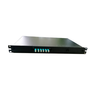 Μαύρο Χρώμα 1U 19'' Rack Mount Πάνελ Σύνδεσης Οπτικών Ινών με 16C / 32C Ribbon MPO Connector