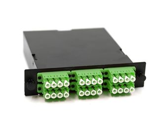 24 ίνα 0.9mm πράσινο LC καλωδίων MTP Casstte ενότητας προσαρμοστών OM5 σκοινί μπαλωμάτων PC πολωνικό