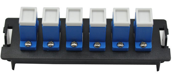 Πλαστικό Υλικό 12 Θυρών SC Duplex Οπτικής Καλωδίωσης Πάνελ με Κλιπ Εγκατάστασης για Κουτί Διανομής 19 ιντσών 1U