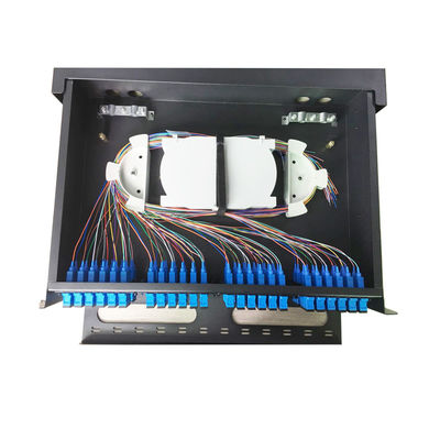 19 ιντσών MPO/MTP Fiber Optic Patch Panel με χωρητικότητα 48/96 και υλικό SPECC