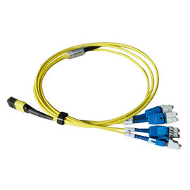 8 ίνα MTP σε Uniboot 4 καλώδιο Mpo κορμών Χ LC MTP στο καλώδιο ξεμπλοκαρίσματος Lc
