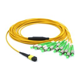 Καλώδιο διακλάδωσης 12F OS2 MPO MTP με μετάδοση 400G για κέντρα δεδομένων υπερκλίμακας