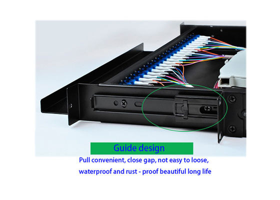 Πρότυπο μέγεθος Multimode Fiber Optic Distribution Frame με 24LC / SC Adapters και Rack Mount Design για Δίκτυα FTTH