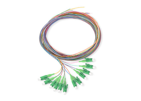 LC Connector Single Mode Fiber Optic Pigtail με καλώδιο 0.9mm και 12 χρώματα
