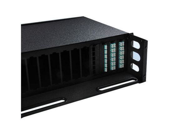 1U Rack Mount Multimode Fiber Optic Patch Panel με συρόμενο συρτάρι για δίκτυα FTTH FTTX