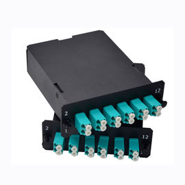 Mpo-24 στο ντούμπλεξ 12x LC, τύπος AF, πολλαπλού τρόπου FHD MPO κασέτα 24 ινών OM3