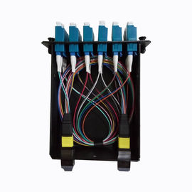 Mpo-12 στο ντούμπλεξ 6x LC, τύπος Α, ενιαία κασέτα τρόπου FHD MPO 12 ινών OS2