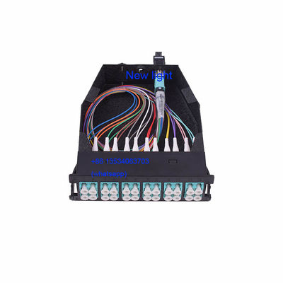 FTTX Οπτική ίνα MPO/MTP Cassette 1RU Terminal Box με ίνες Corning ClearCurve® και 96 LC Fibers Patch Panel