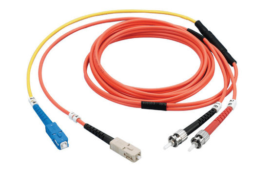 SC/ST Fiber Optic Patch Cord 62.5/125 MM Κλιματιστικό καλώδιο G652D για Gigabit Ethernet