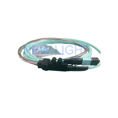 8F MPO προς LC Breakout Cable MM 50/125um PVC 3,0 mm με χαμηλή απώλεια εισαγωγής για κέντρα δεδομένων