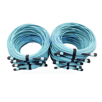 OM4 12 Core LSZH MPO MTP Cable με MPO Fiber Connector για Data Centers Υψηλής Πυκνότητας