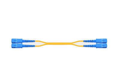40G διπλός ενιαίος τρόπος 1310/1550nm σκοινιού μπαλωμάτων οπτικών ινών Sc μετάδοσης στοιχείων