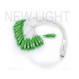 SC/APC Συνδετήρας Singlemode 900μm Ίνα 1x2 Blockless PLC Splitter με Χαμηλή Απώλεια Εισαγωγής και Συμπαγή Σχεδίαση