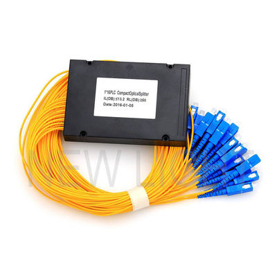 Συνδετήρας SC/APC 1x32 Split Ratio PLC Fiber Splitter με μονάδα ABS για συστήματα FTTX