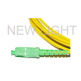 Αδιάβροχος Apc Sc Ftta συνδετήρας ινών Χ σκοινιού Ip67 μπαλωμάτων ινών κίτρινος