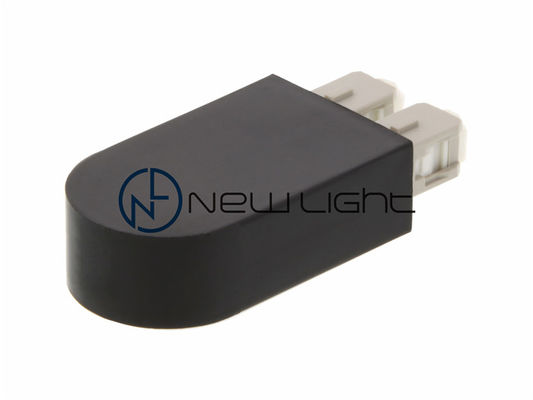 Μαύρο περίβλημα SC Ethernet Loopback Plug με διπλή οπτική ίνα και σύνδεση SC σε SC για δοκιμή χαμηλής απώλειας εισαγωγής