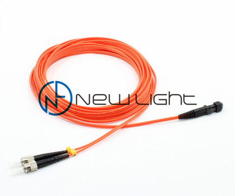 MTRJ Male Multimode Optical Fiber Patch Cord με προσαρμοσμένο μήκος για μετάδοση δεδομένων υψηλής ταχύτητας