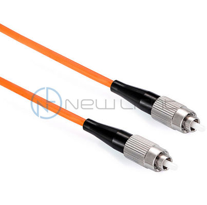 FC PC Polishing 850um Wavelength MM Simplex Optical Fiber Patch Cord με μαύρη μπότα 3,0 mm