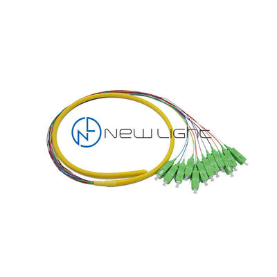 Ανθεκτικό οπτικό καλώδιο SC 12 πυρήνων τύπου Loose Tube 0.9mm για συγκροτήματα καλωδίων πολλαπλών οπτικών ινών υψηλής απόδοσης