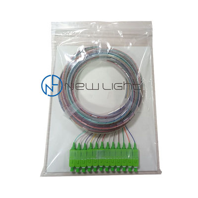SC APC Connector Fiber Optic Pigtail με μήκος κύματος 1310nm και χαμηλή απώλεια εισαγωγής για δίκτυα FTTH